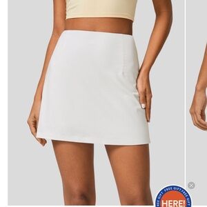 NWT HALARA High Waisted 2-in-1 A Line Mini Casual Skirt size small